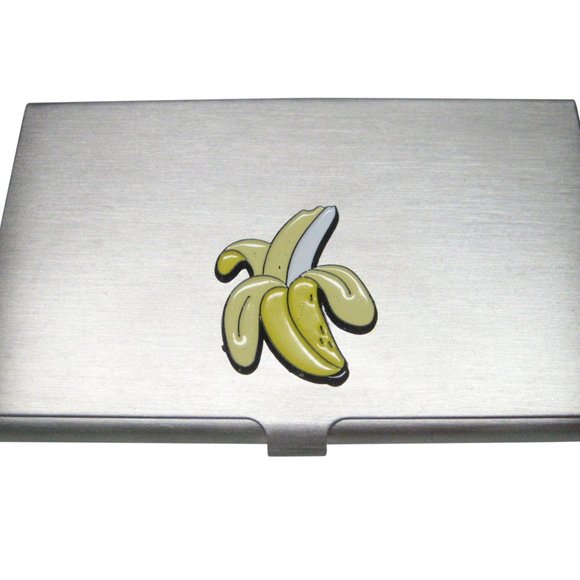 Amazon.com: Banana Saver Container, Portable Banana Case  Yellow Toned Flat Peeled Banana Fruit Business Card Holder